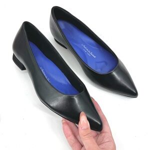 ANTONIA SAINT NY Autumn Jane 2.0 Nappa Leather Flat in Black